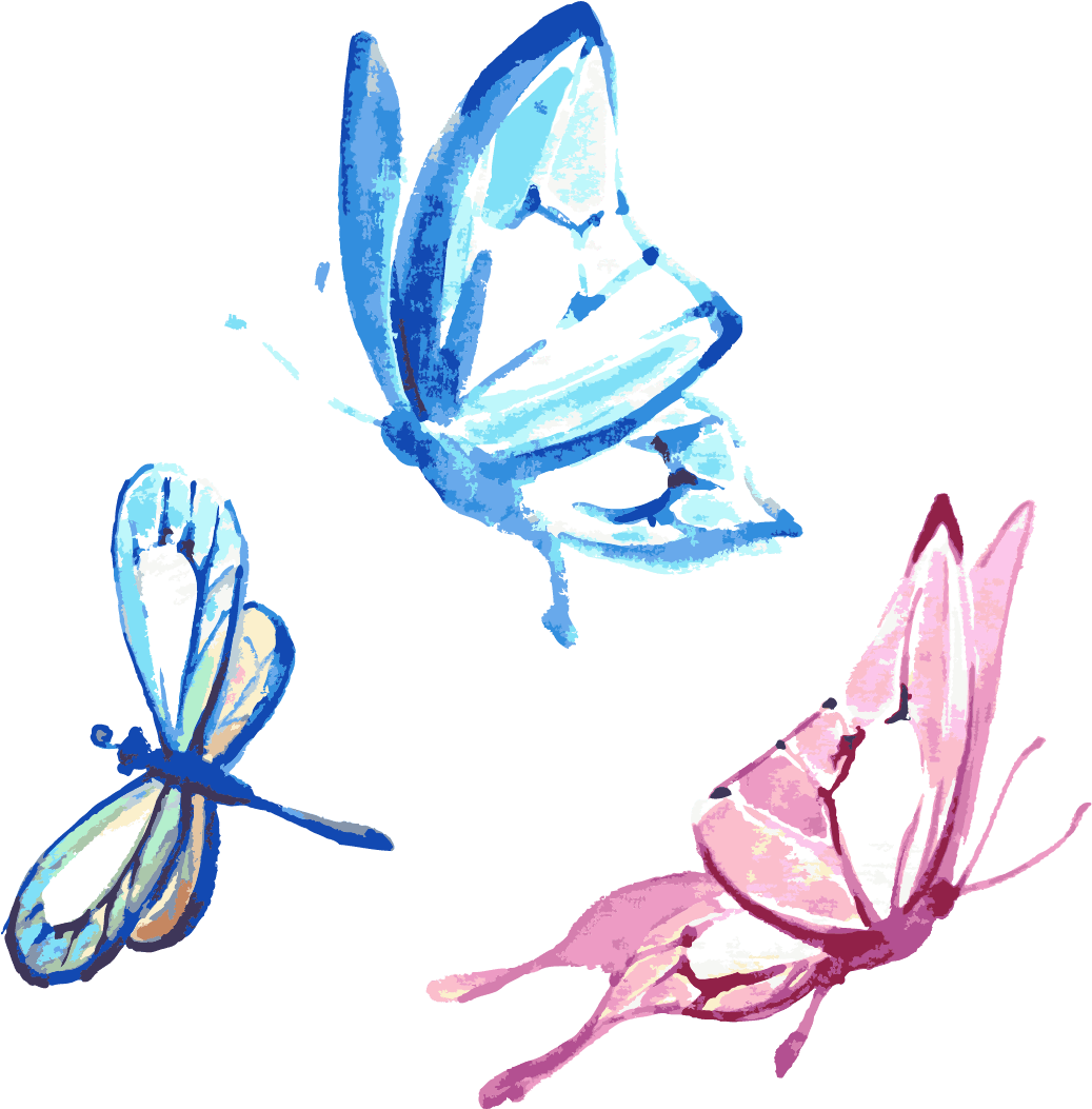 Butterfly Watercolor Painting Drawing - Semicolon Butterfly Watercolor Tattoo, HD Png Download - Transparent PNG Free Download | PNGio