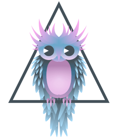 Pastel Owl Design Graphic Graphics Designer Illustrator - Illustration, HD Png Download - Transparent PNG Free Download | PNGio