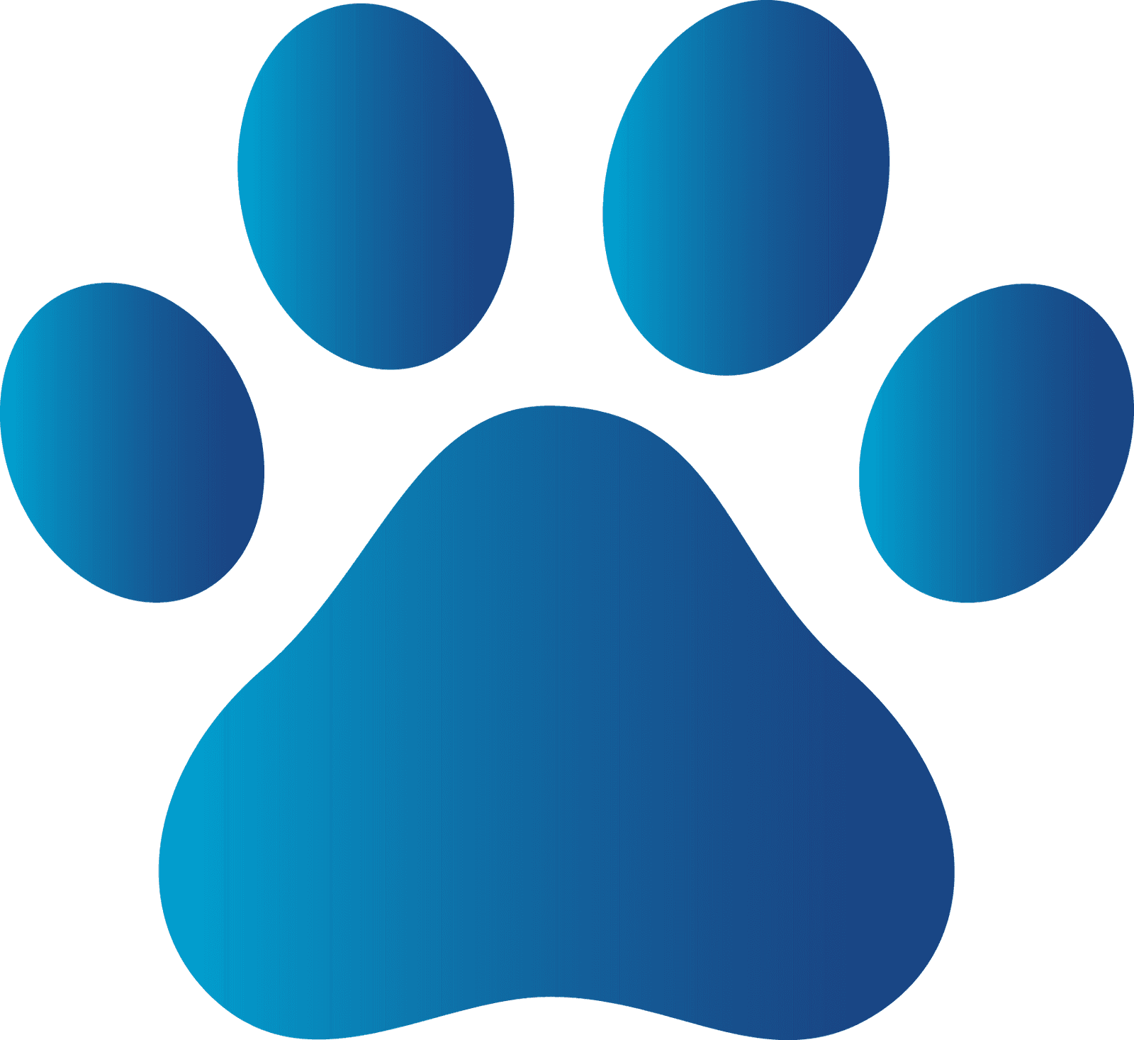 Paw Print Tattoos On Dog Paw Prints Scroll Clipart - Paw Patrol Blue Paws, HD Png Download - Transparent PNG Free Download | PNGio