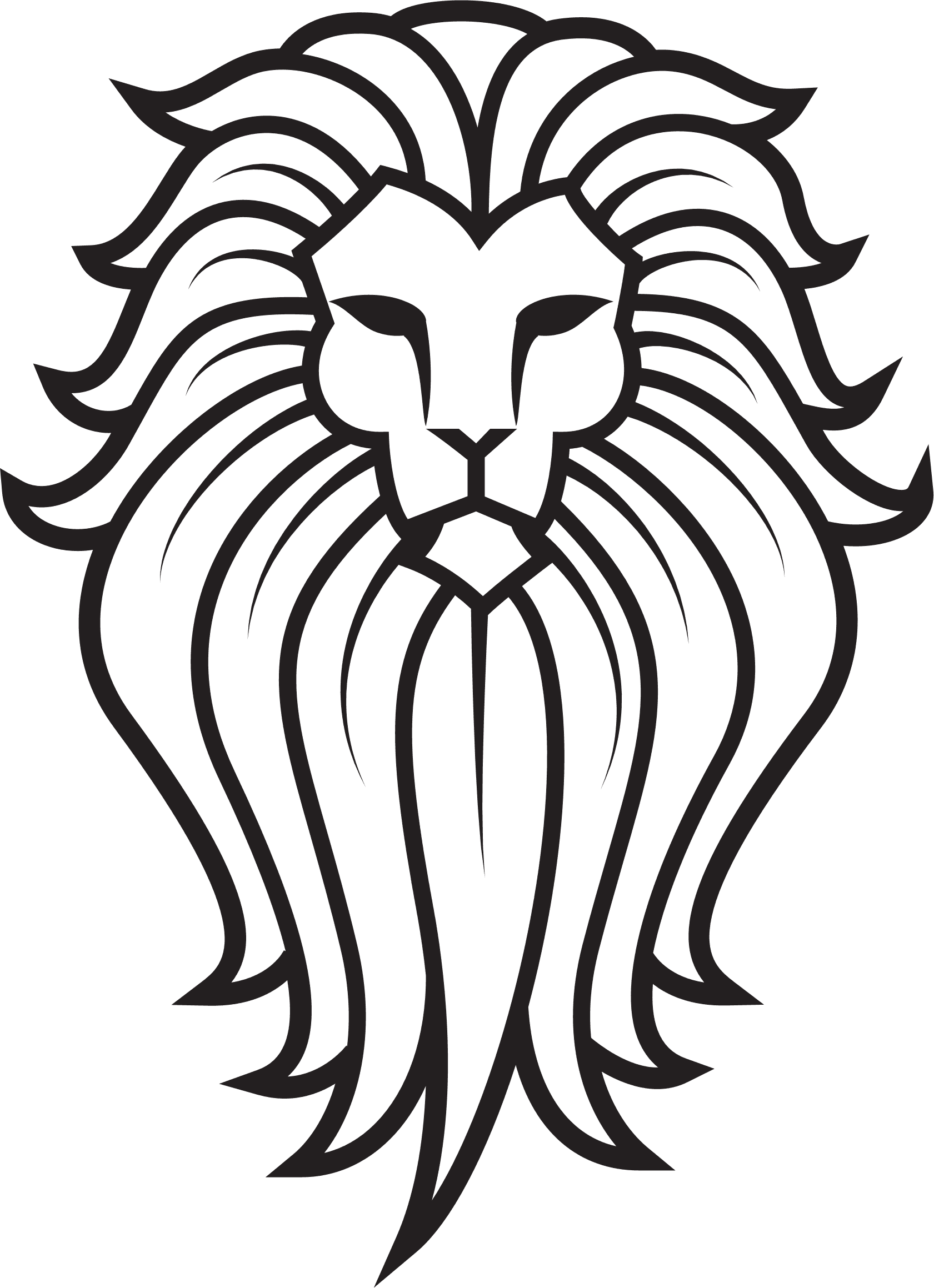 Clip Art Lion Face Tattoo - Lion On A Totem Pole, HD Png Download - Transparent PNG Free Download | PNGio