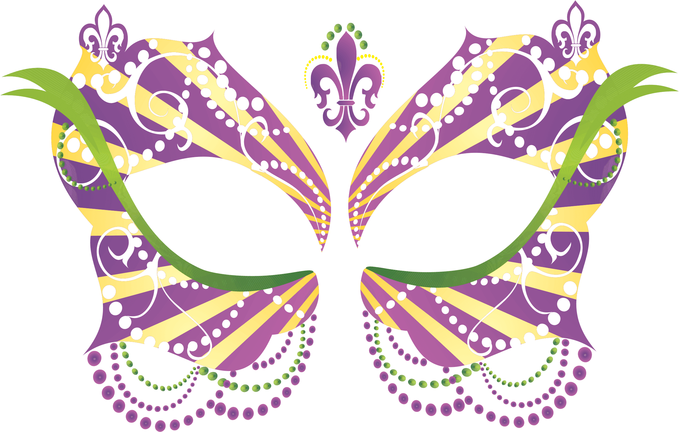 Masque Rage Temp Tattoo Mask Ladies Mardi Gras Masquerade - Transparent Background Mardi Gras Mask, HD Png Download - Transparent PNG Free Download | PNGio