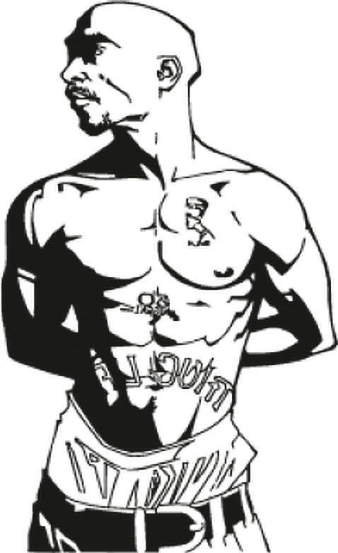 Transparent Thug Life Tattoo Png - 2pac Sticker, Png Download - Transparent PNG Free Download | PNGio