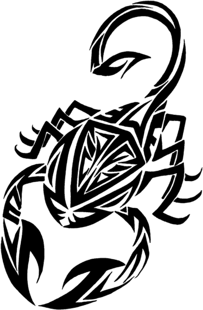 Tribal Scorpio Tattoo Stencil - Скорпион Эскиз Пнг, HD Png Download - Transparent PNG Free Download | PNGio