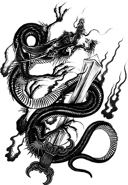 #tattoo #irezumi #dragon #dragonballz #yakuza #ninja - Irezumi Dragon, HD Png Download - Transparent PNG Free Download | PNGio
