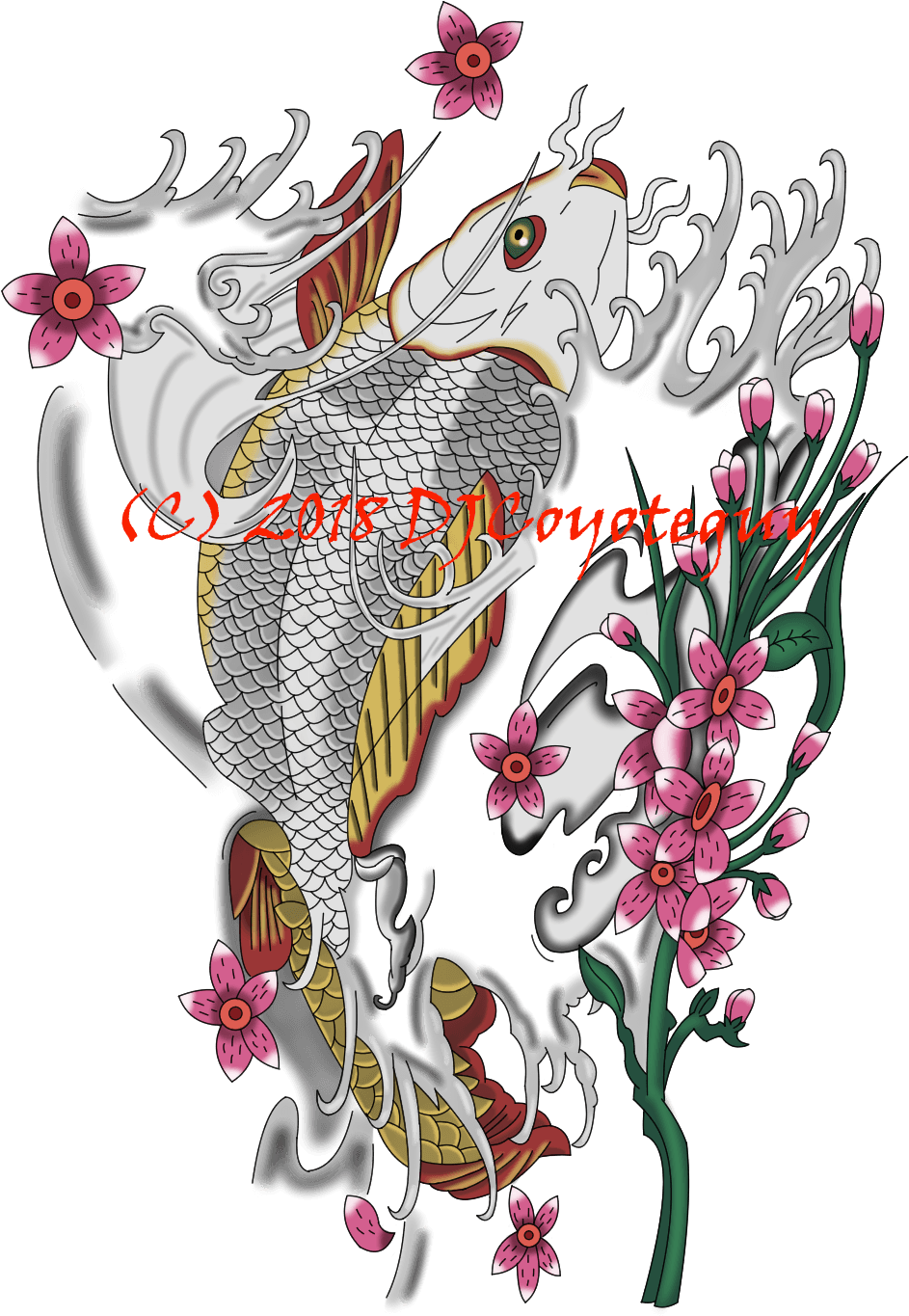 Yakuza Tattoo Design - Illustration, HD Png Download - Transparent PNG Free Download | PNGio