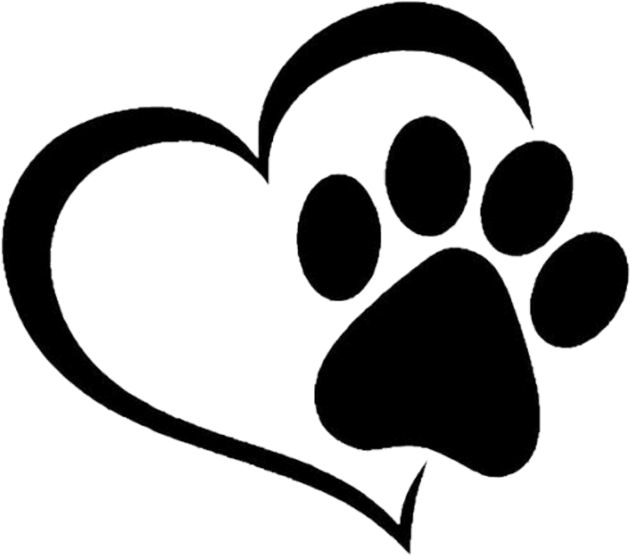 Transparent Paw Heart Clipart - Heart Cat Paw Print, HD Png Download - Transparent PNG Free Download | PNGio
