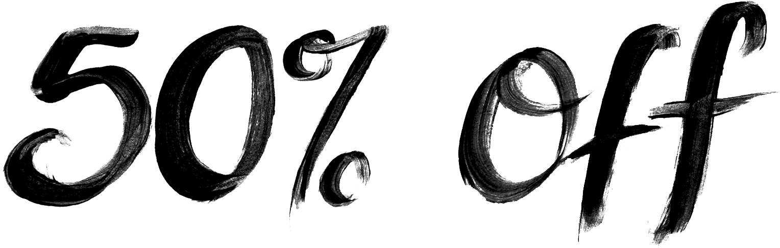 50 Off Png Photo Image - Calligraphy, Transparent - Transparent PNG Free Download | PNGio