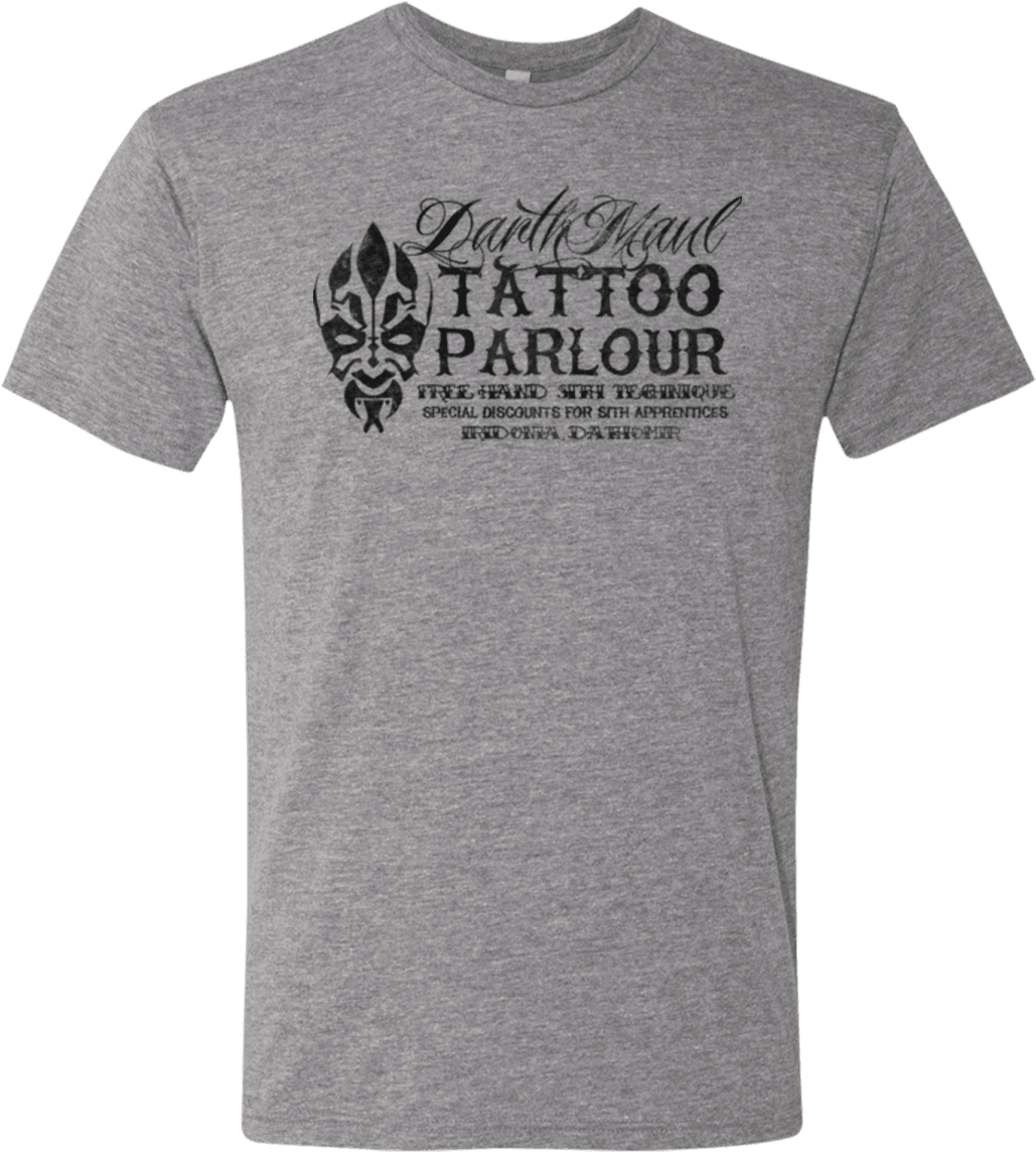 Darth Maul Tattoo Parlour Men"s Triblend T-shirt - Sandor Clegane T Shirt, HD Png Download - Transparent PNG Free Download | PNGio