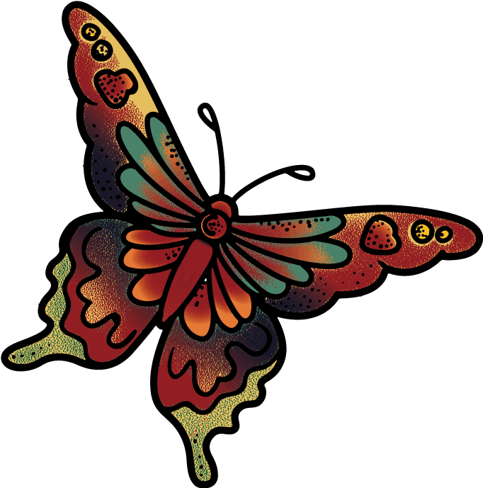 Monarch Butterfly Tattoo Henna Feather - Mariposas Tatuaje Png, Transparent - Transparent PNG Free Download | PNGio