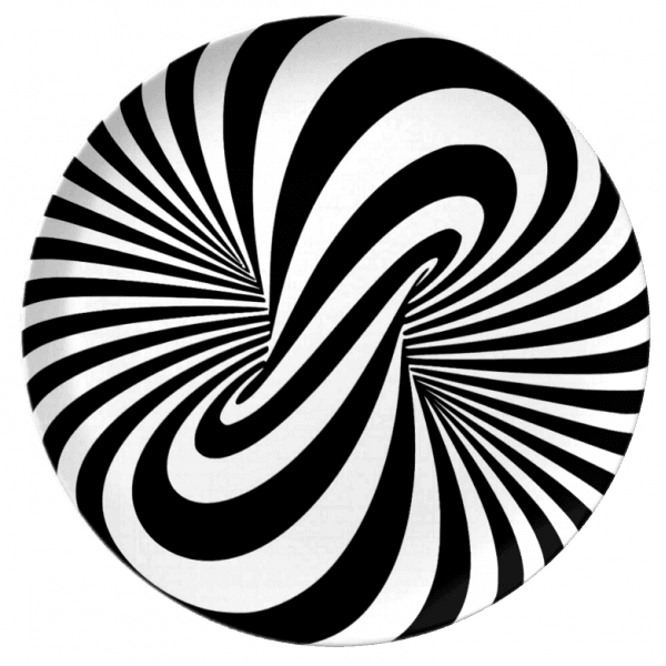 Black Skull Tattoo - 3d Spiral Optical Illusion, HD Png Download - Transparent PNG Free Download | PNGio