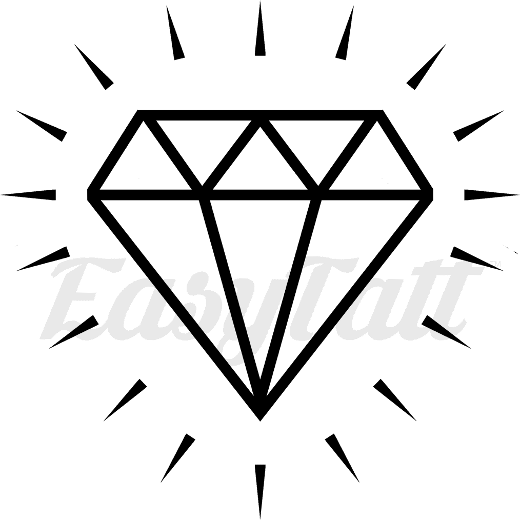 By Didi Fox Fake Tattoo, Diamond - Diamond Icon, HD Png Download - Transparent PNG Free Download | PNGio