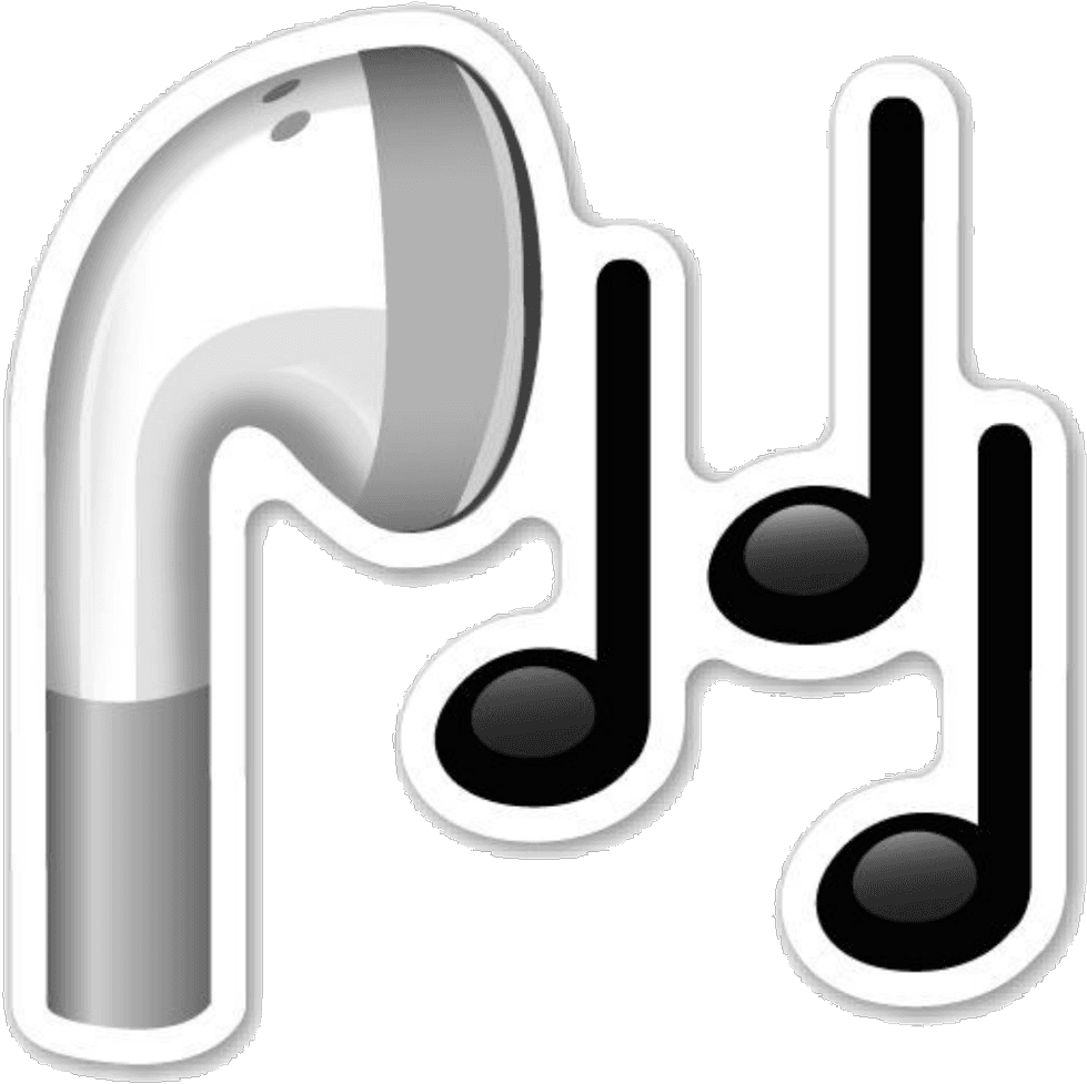 #emoji #emojis #iphoneemojis #headphones #music #tumblr - Emojis Png, Transparent - Transparent PNG Free Download | PNGio