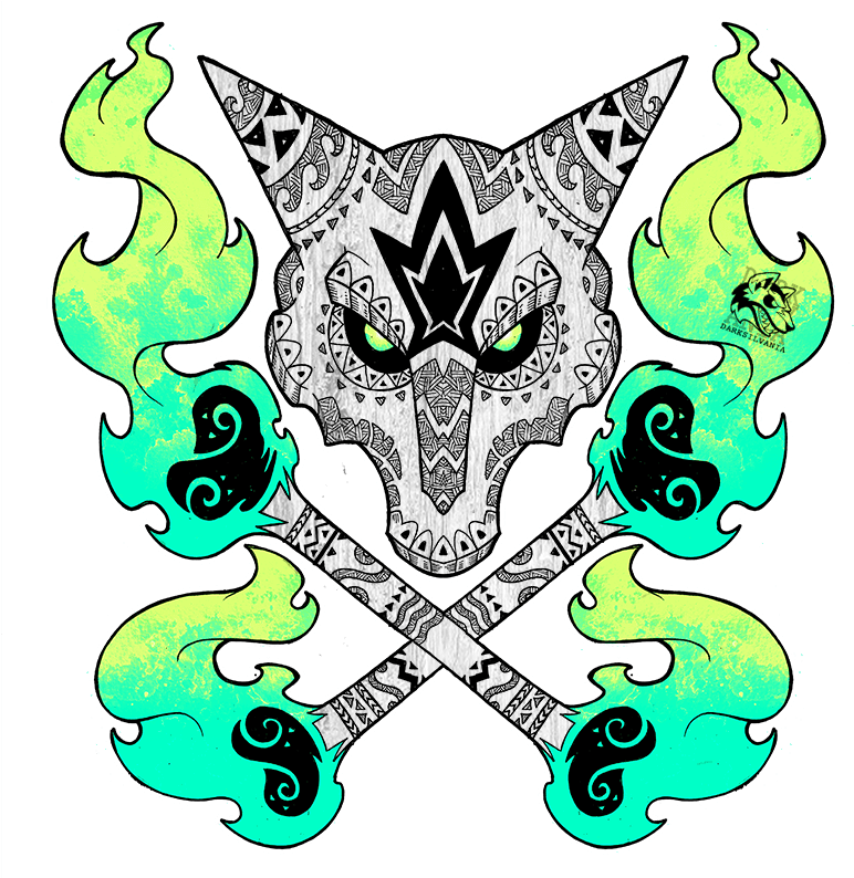 #pokemon #tribal #tattoo #cubone #freetoedit - Tribal Alolan Marowak, HD Png Download - Transparent PNG Free Download | PNGio