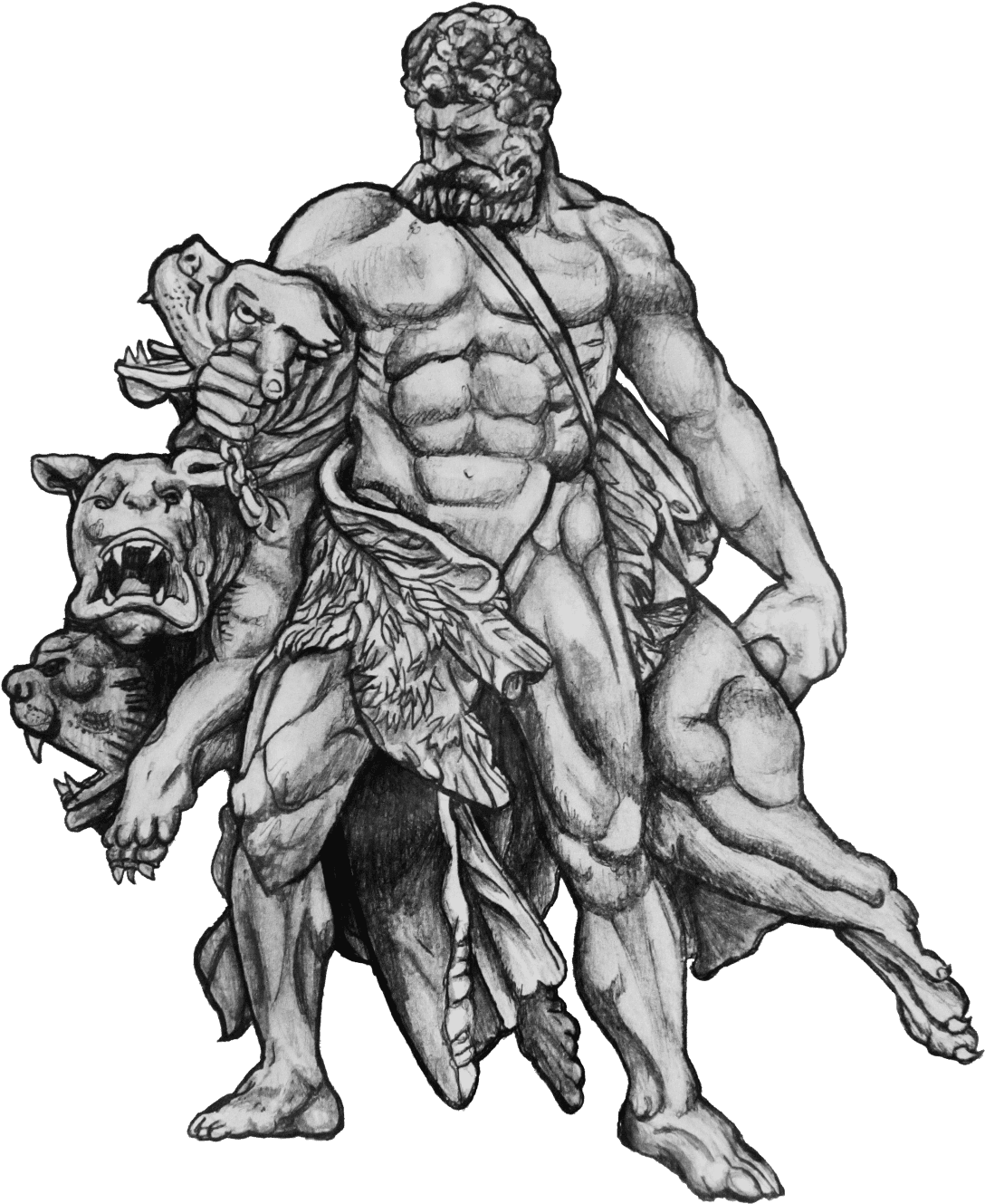 Hercules Cerberus Tattoo Design Png Hercules Tattoo, Transparent - Transparent PNG Free Download | PNGio