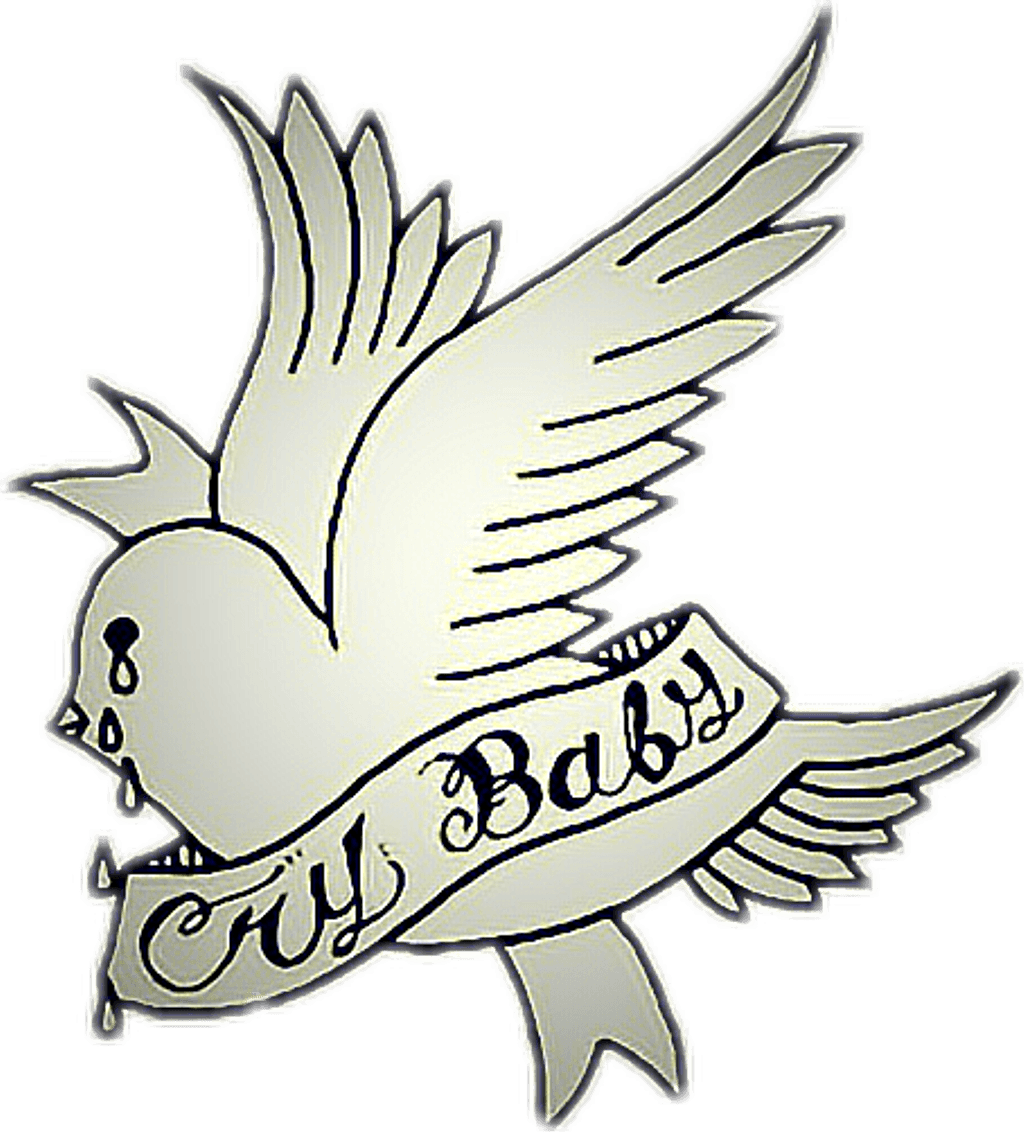 Tattoo Crybaby Aesthetic Bird Lilpeep Stickerfromraine - Lil Peep Crybaby Album, HD Png Download - Transparent PNG Free Download | PNGio