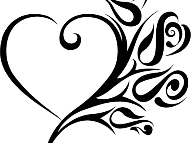 Tribal Clipart Tribal Art - Heart Images Clip Art Black And White, HD Png Download - Transparent PNG Free Download | PNGio