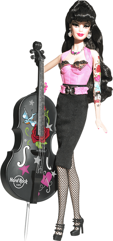 Pin Up Girl Tattoo Designs - Hard Rock Café Barbie Doll, HD Png Download - Transparent PNG Free Download | PNGio