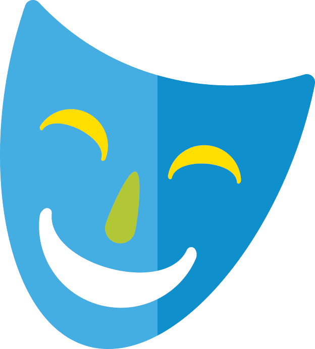 Comedy Mask For Eblast - Summer Camp - Free Transparent PNG Clipart Images Download. - Transparent PNG Free Download | PNGio