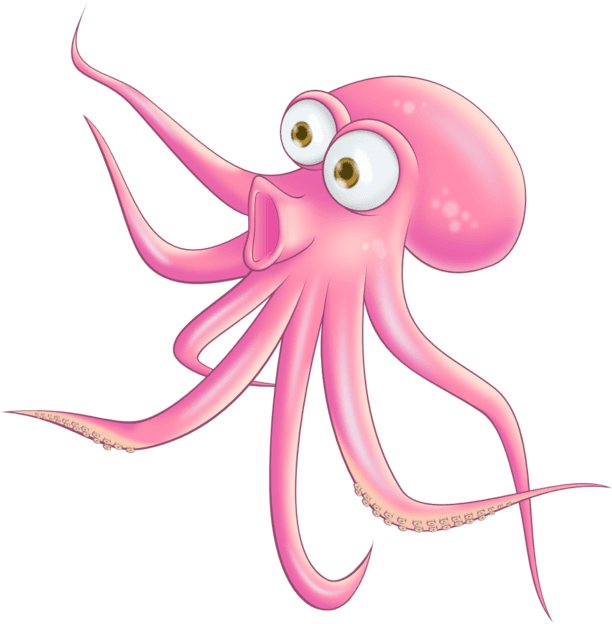 Octopus Clipart - Kim Lennon Pink Octopus Custom Newborn Summer Tee White - Free Transparent PNG Clipart Images Download. - Transparent PNG Free Download | PNGio