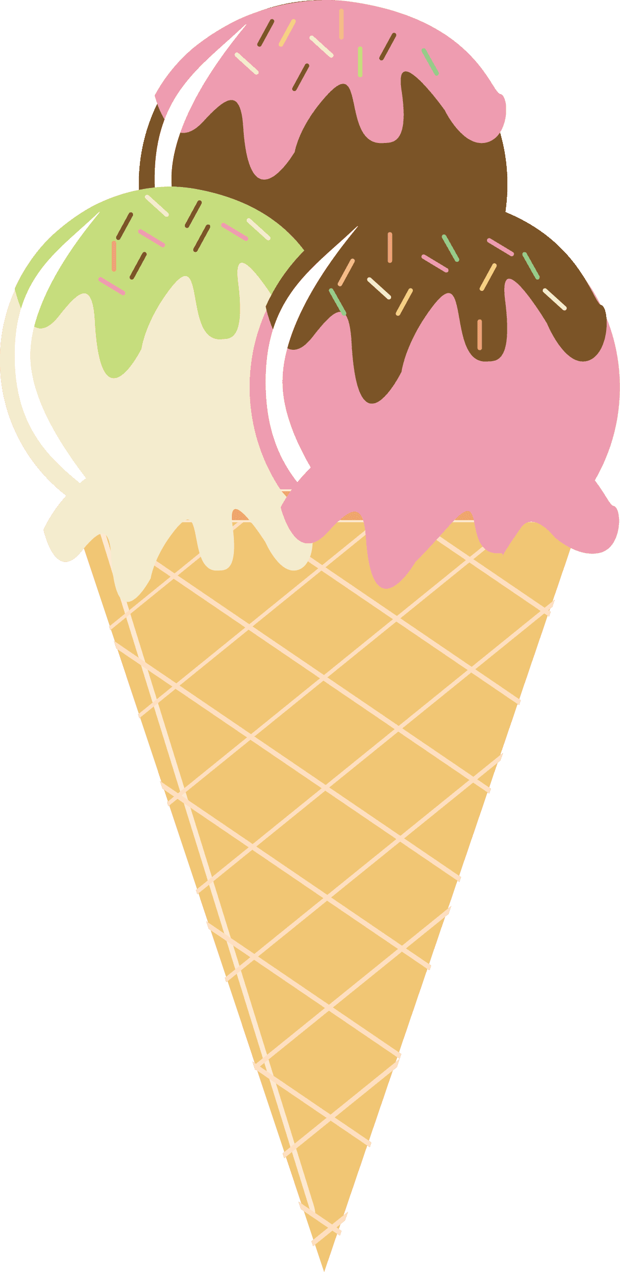 Cute Cliparts ❤ Photo By @daniellemoraesfalcao - Clipart Summer Ice Cream - Free Transparent PNG Clipart Images Download. - Transparent PNG Free Download | PNGio