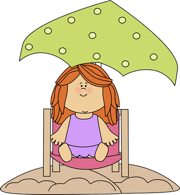 Red Headed Girl In A Beach Chair Clip Art - Third Grade Summer Packet - Free Transparent PNG Clipart Images Download. - Transparent PNG Free Download | PNGio