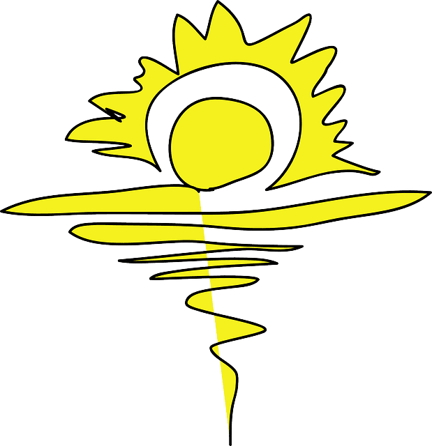 Free Water, Yellow, Drawing, Beach, Sun, Cartoon, Free - Summer Sunrise Clip Art - Free Transparent PNG Clipart Images Download. - Transparent PNG Free Download | PNGio