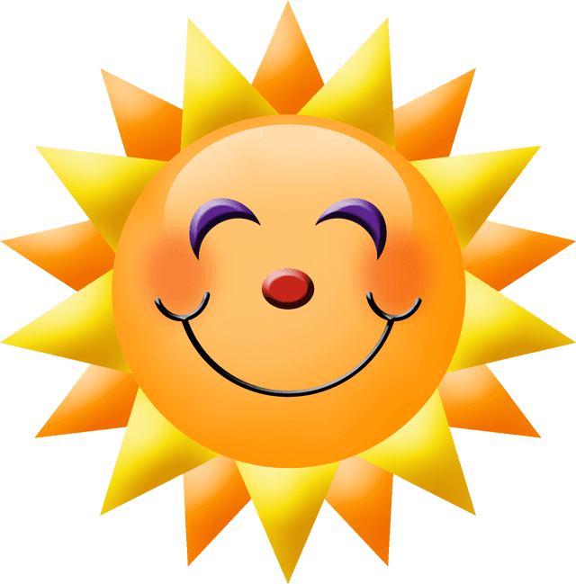 Clip Art Smiling Sun Clipart - Summer Clip Art Free - Free Transparent PNG Clipart Images Download. - Transparent PNG Free Download | PNGio