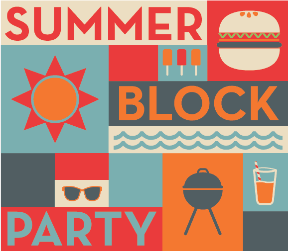 Pin Block Party Clip Art - Summer Block Party 2017 - Free Transparent PNG Clipart Images Download. - Transparent PNG Free Download | PNGio