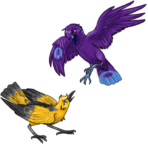 Chrissie And Aju Bird Form By Reaper Neko - Summer Tanager - Free Transparent PNG Clipart Images Download. - Transparent PNG Free Download | PNGio