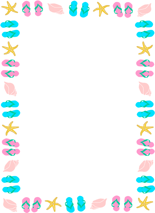 Summer Border Clip Art - Summer Border Clipart - Free Transparent PNG Clipart Images Download. - Transparent PNG Free Download | PNGio