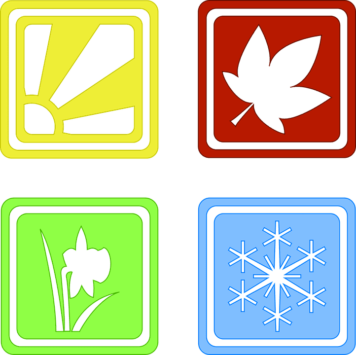 Project 333 And Four Seasons Of Clothes - Spring Summer Autumn Winter Symbols - Free Transparent PNG Clipart Images Download. - Transparent PNG Free Download | PNGio