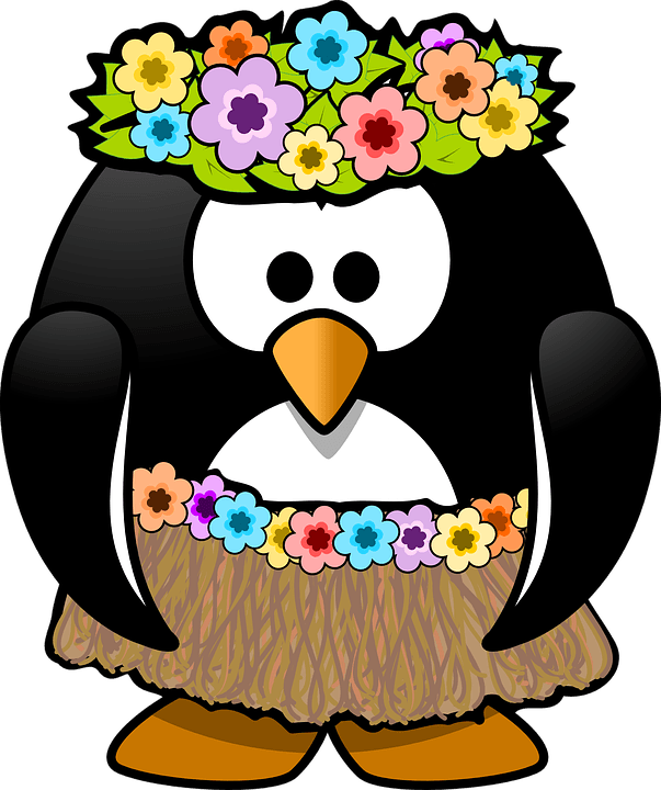 Penguin, Hula, Tux, Animal, Bast, Beach, Bird, Dance - Summer Penguin Clip Art - Free Transparent PNG Clipart Images Download. - Transparent PNG Free Download | PNGio