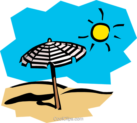 Sunny Day At The Beach Royalty Free Vector Clip Art - Flash Cards For The Summer - Free Transparent PNG Clipart Images Download. - Transparent PNG Free Download | PNGio