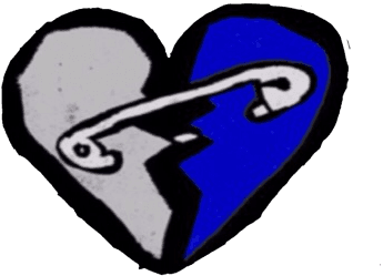 Blue Safety Pin - 5 Seconds Of Summer Heart - Free Transparent PNG Clipart Images Download. - Transparent PNG Free Download | PNGio