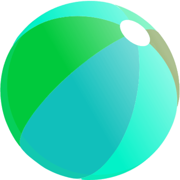 Beachball Summer Beach Ball Clipart - Blue Green Beach Ball - Free Transparent PNG Clipart Images Download. - Transparent PNG Free Download | PNGio