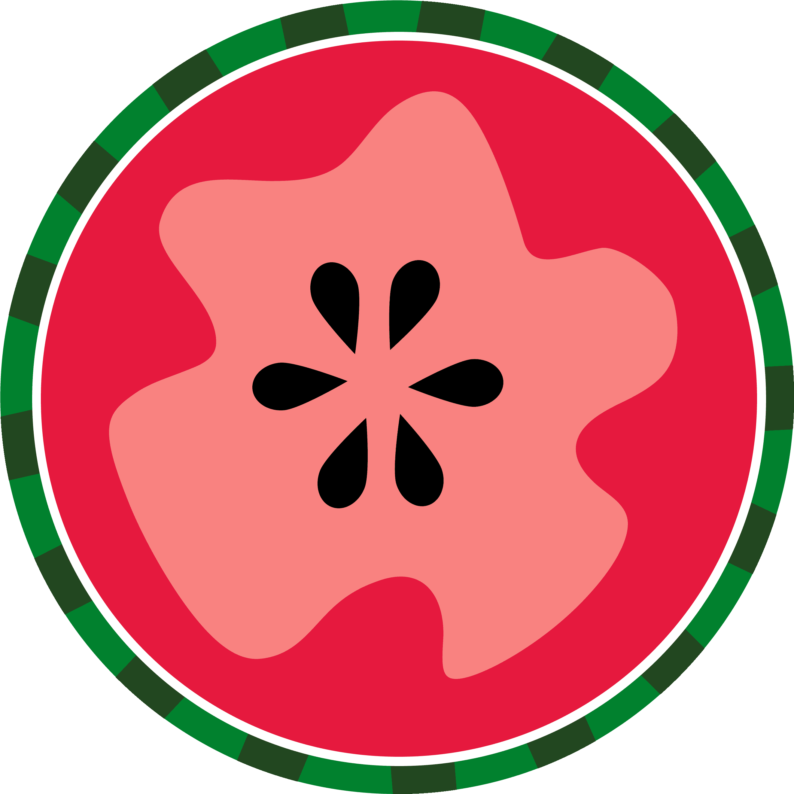 Watermelon Clip Art Summer Clipart On - Emblem - Free Transparent PNG Clipart Images Download. - Transparent PNG Free Download | PNGio