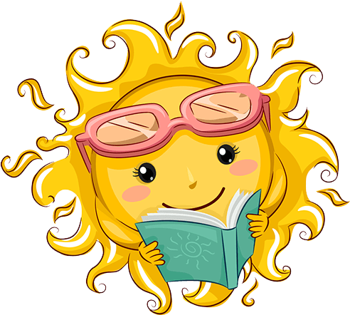 Summer Reading - Sunshine Reading A Book - Free Transparent PNG Clipart Images Download. - Transparent PNG Free Download | PNGio