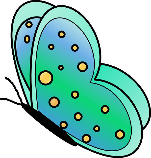 Wings Butterfly, Cute, Green, Spots, Spring, Summer, - Gambar Kupu Kupu Kartun - Free Transparent PNG Clipart Images Download. - Transparent PNG Free Download | PNGio