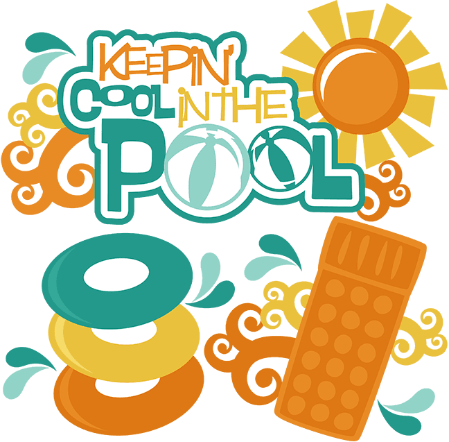 Keepin' Cool In The Pool Svg Scrapbook Svg Files Summer - Get Cool In The Pool - Free Transparent PNG Clipart Images Download. - Transparent PNG Free Download | PNGio