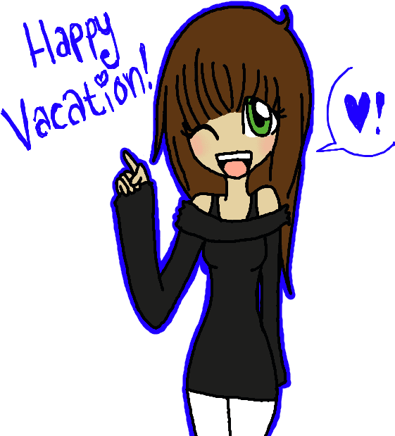 Happy Summer Vacation Everyone By Milcouna - Cartoon - Free Transparent PNG Clipart Images Download. - Transparent PNG Free Download | PNGio