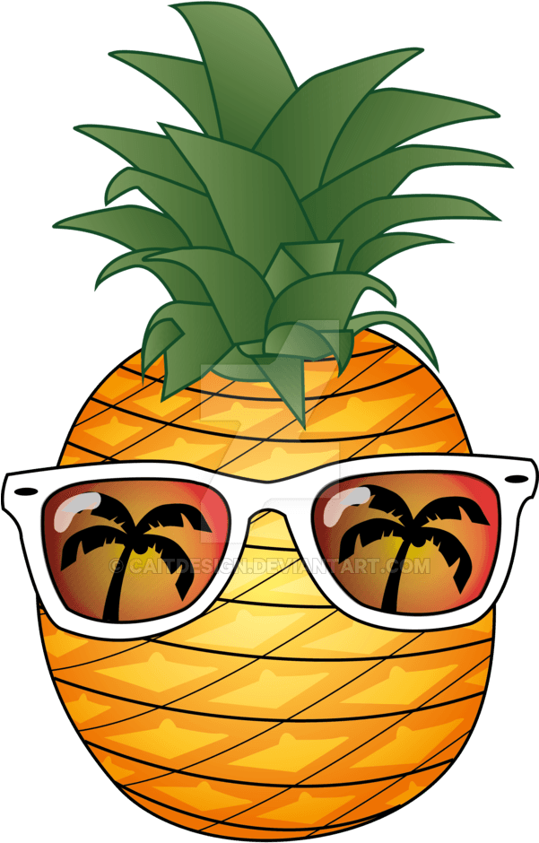 Pineapple Summer By Caitdesign - Pineapple Tshirt Cool Pineapple Hawaii Style Sunglasses - Free Transparent PNG Clipart Images Download. - Transparent PNG Free Download | PNGio