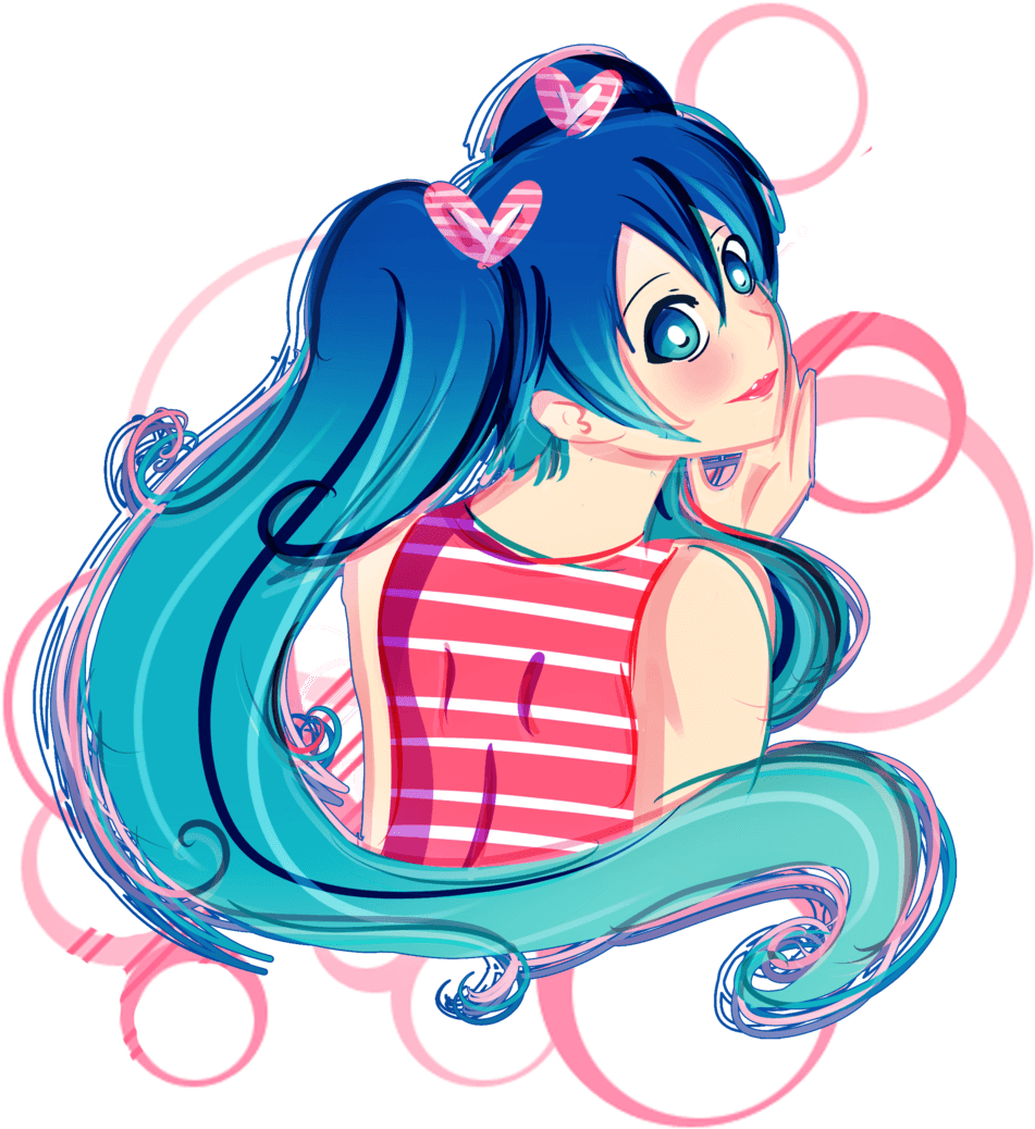 Miku Summer By Lezzette - Cartoon - Free Transparent PNG Clipart Images Download. - Transparent PNG Free Download | PNGio
