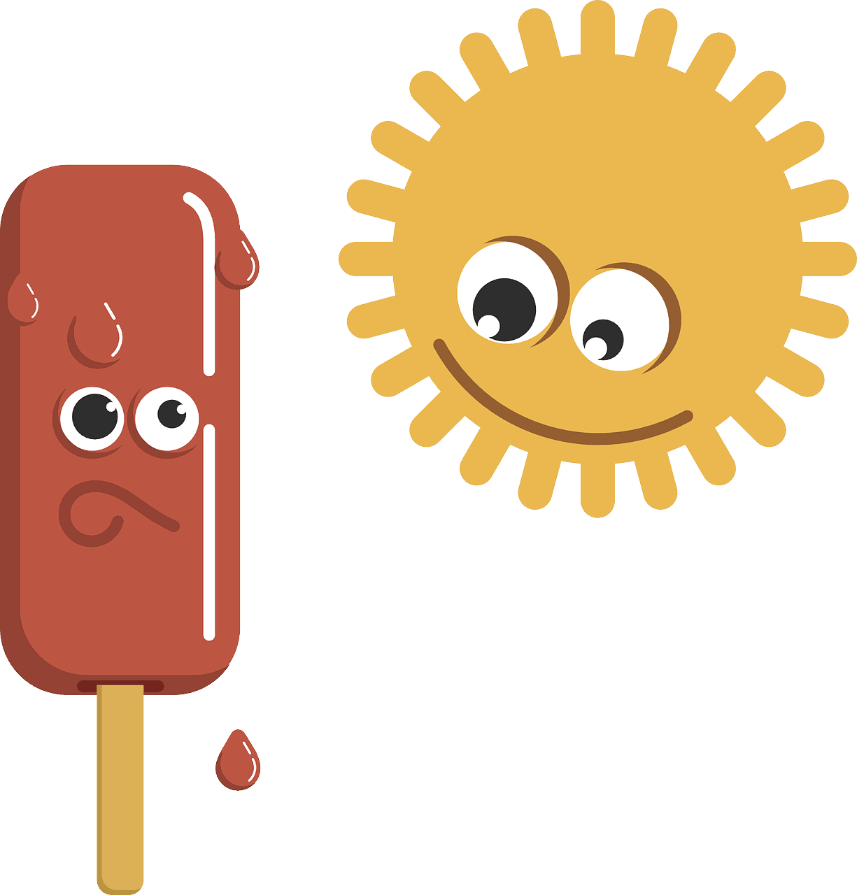 Summer Moving Tip - Helado Derretido Por El Sol - Free Transparent PNG Clipart Images Download. - Transparent PNG Free Download | PNGio