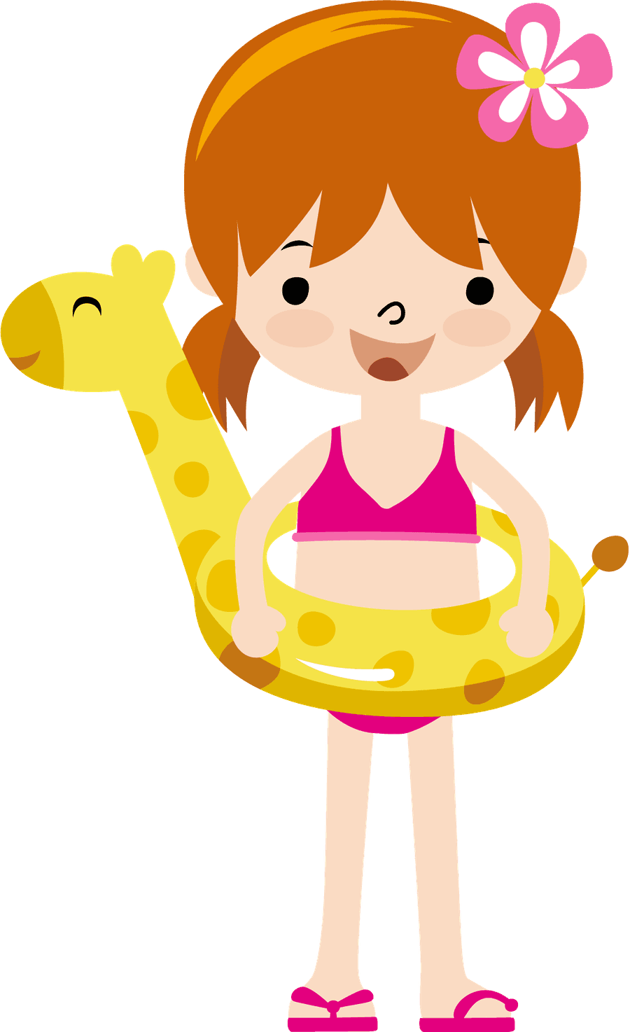 Summer Little Girl Clip Art - Beach Girl Clipart - Free Transparent PNG Clipart Images Download. - Transparent PNG Free Download | PNGio