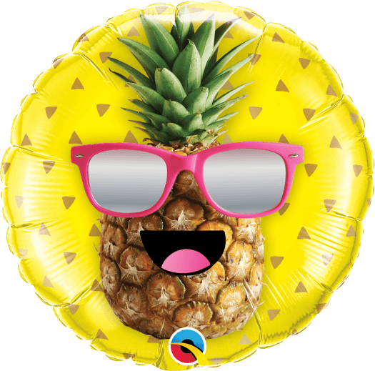18" Cool Pineapple Summer Foil Balloon - 18 Inch Mr. Cool Pineapple Foil Balloon - Free Transparent PNG Clipart Images Download. - Transparent PNG Free Download | PNGio