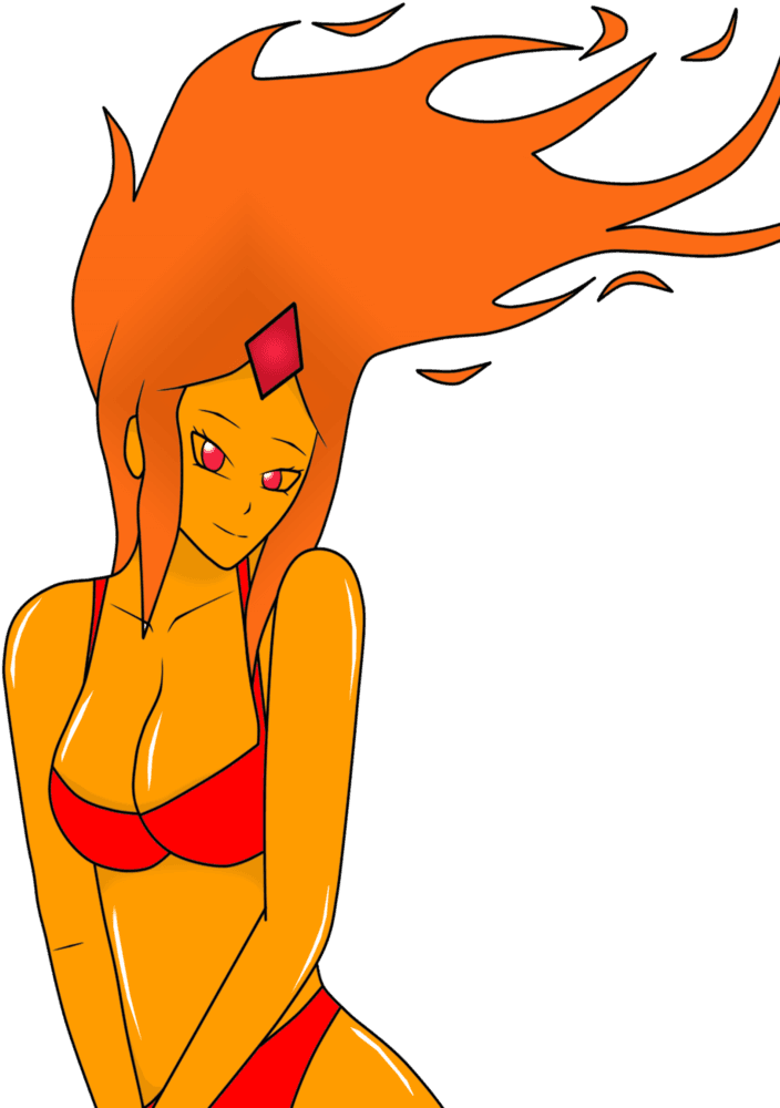 Summer Flame Princess By Sandypeacebringer - Adventure Time Flame Princess Fan Comics - Free Transparent PNG Clipart Images Download. - Transparent PNG Free Download | PNGio