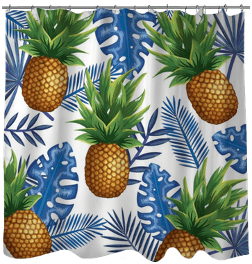 Tropical Garden With Pineapple Vector Illustration - Pineapple - Free Transparent PNG Clipart Images Download. - Transparent PNG Free Download | PNGio