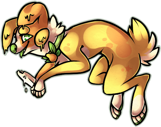 Weis Is My Dessert Oc, She Is A Mango Weis/australian - Cartoon - Free Transparent PNG Clipart Images Download. - Transparent PNG Free Download | PNGio