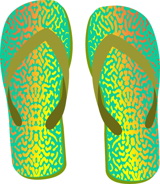 Summer Shoes Cliparts - Beach Slippers Vector - Free Transparent PNG Clipart Images Download. - Transparent PNG Free Download | PNGio