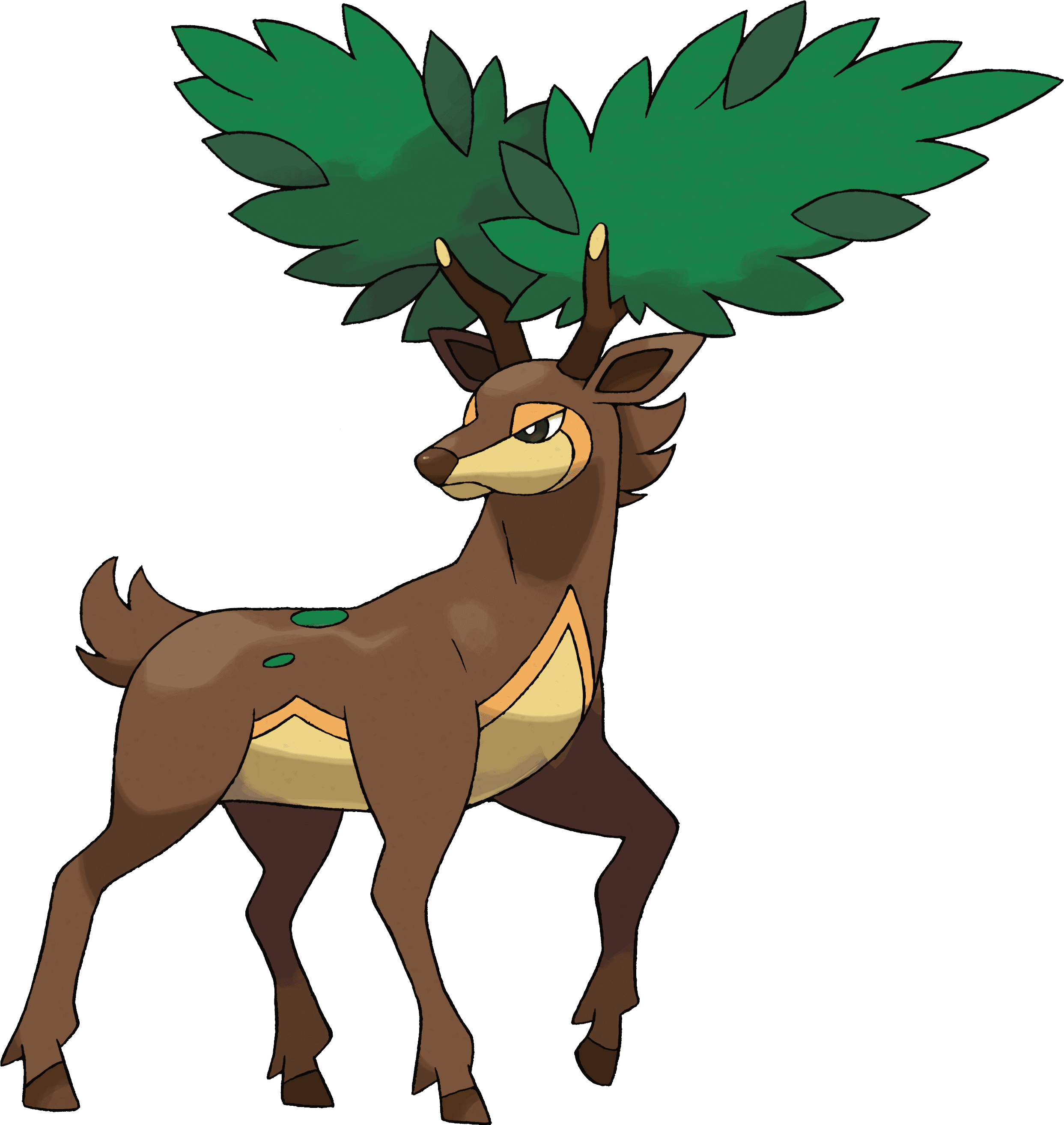 Sawsbuck's Summer Form Artwork For Pokémon Black And - Sawsbuck Pokemon - Free Transparent PNG Clipart Images Download. - Transparent PNG Free Download | PNGio